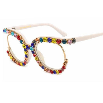 Fomoloo Fancy Rhinestone Glasses